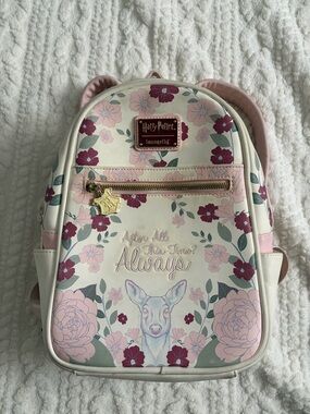 Loungefly Harry Potter "Always" Floral Mini Backpack